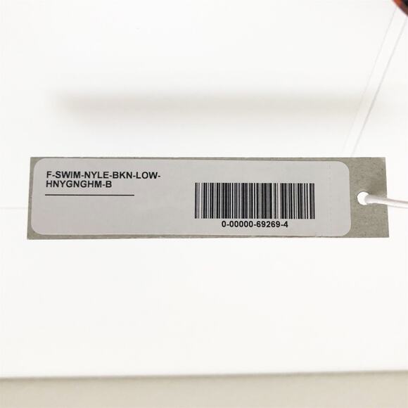 EVERLANE The Bikini Bottom in Low-Rise Honey Orange & Black Gingham Size XL - Picture 10 of 10